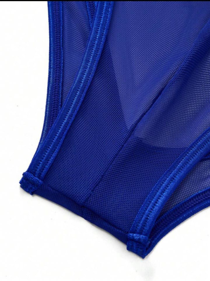 Men's Sheer Mesh Backless Bodysuit For Role Play And Intimate Occasions